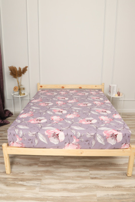 Простыня бязь ГОСТ Азалия фиолетовый